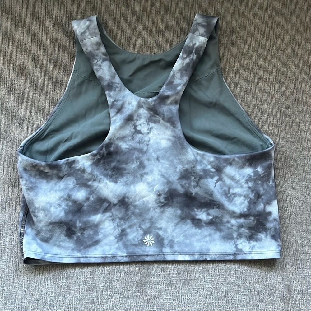 ATHLETA conscious crop marble tie dye size small